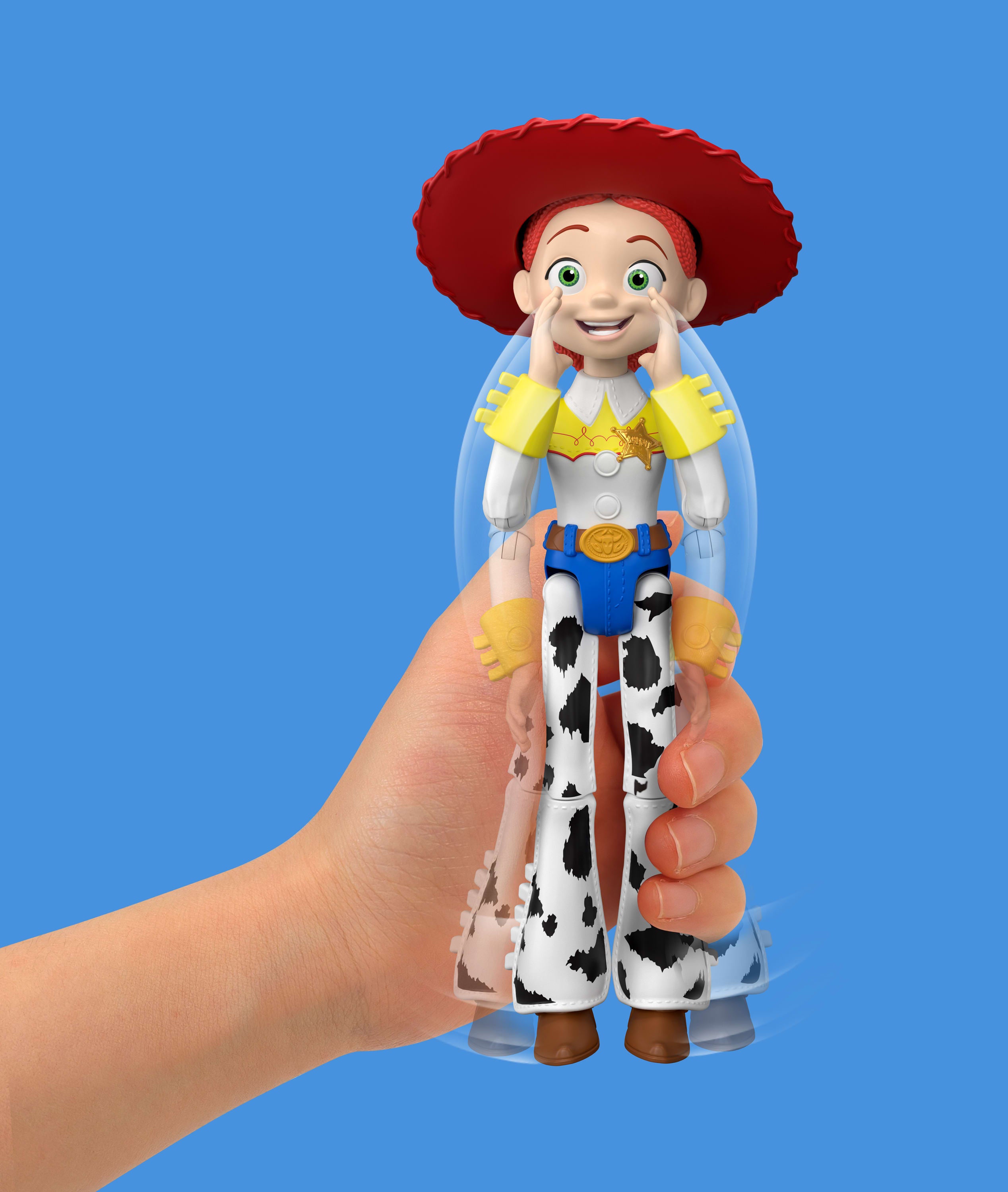 Mattel Disney Pixar Toy Story 5 Critter Talk Jessie Feature Figure with Jimmy Dean Pig