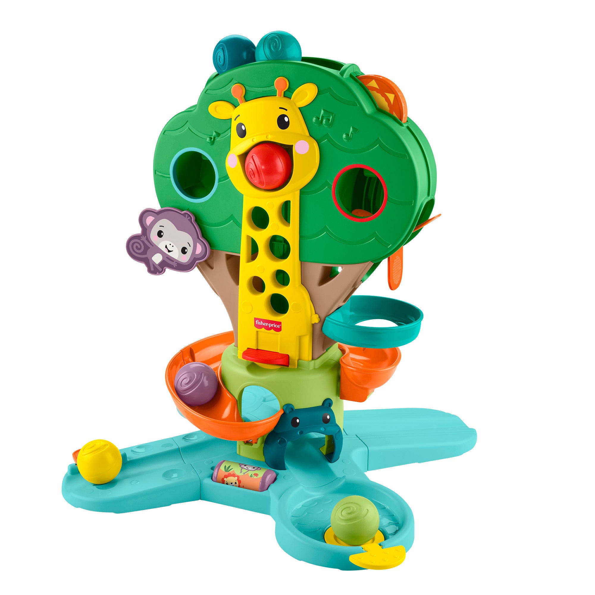 Fisher-Price Sit-To-Stand Jungle Tree Musical Ball Drop Activity Centre