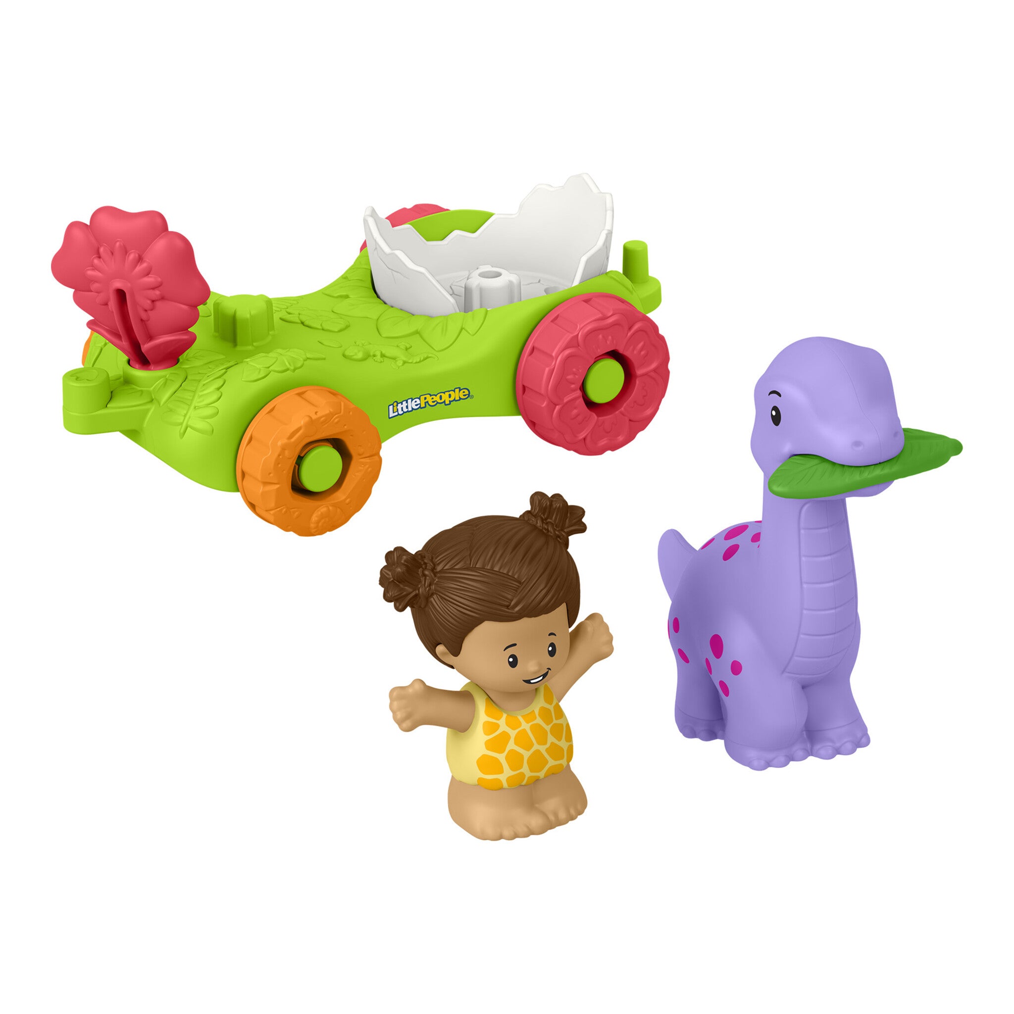 Fisher-Price Little People Dinosaur Parade Egg Car & Figure Set