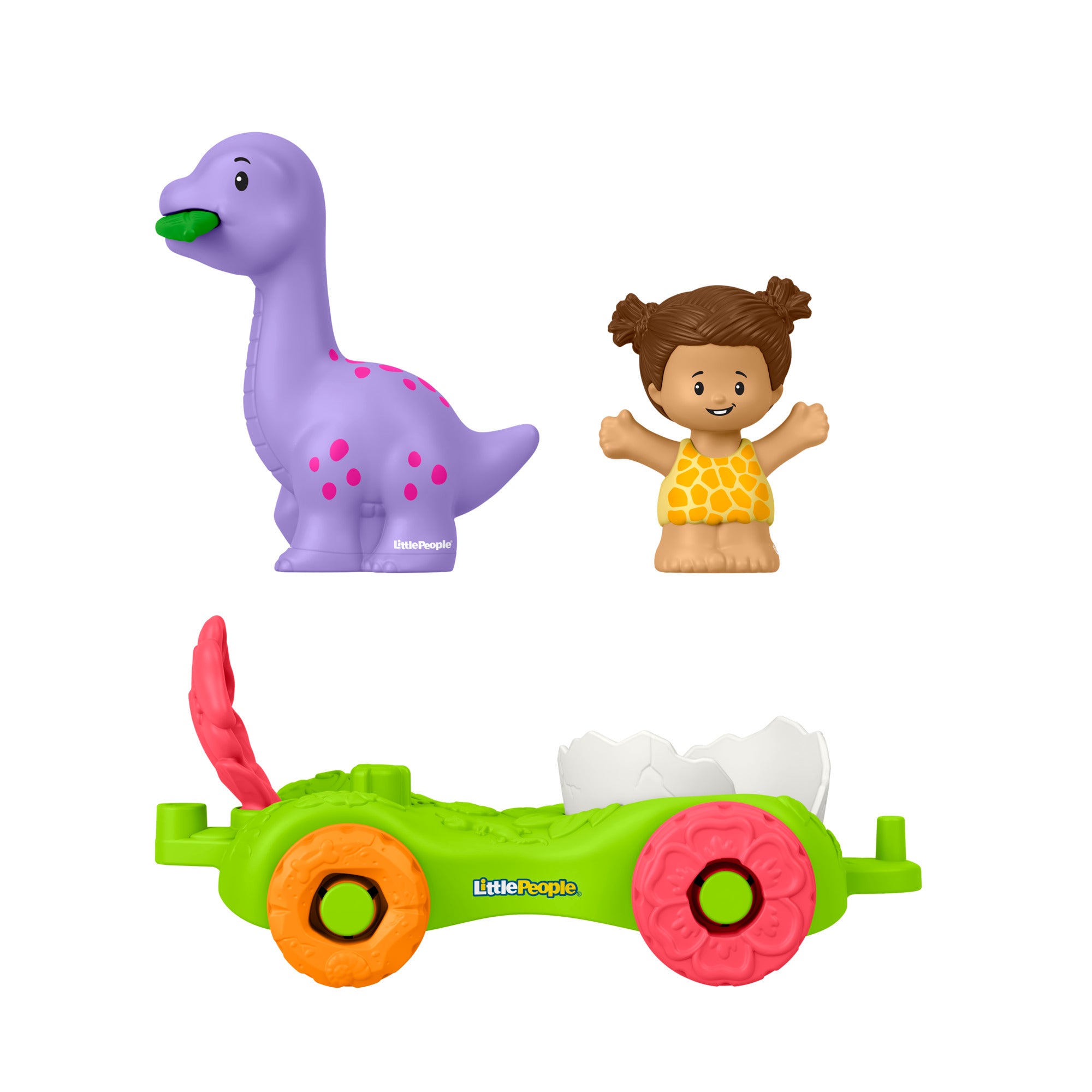 Fisher-Price Little People Dinosaur Parade Egg Car & Figure Set