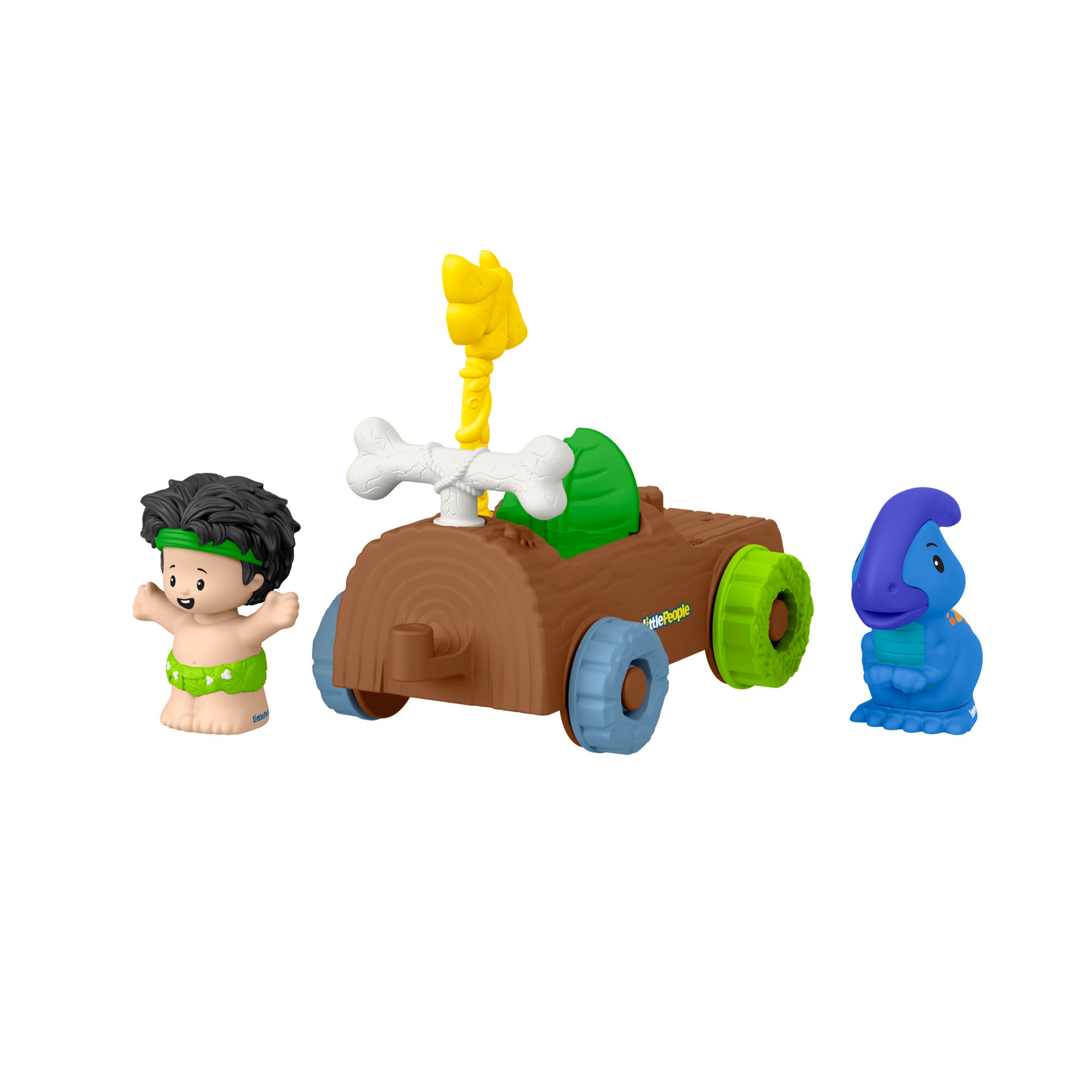 Fisher-Price Little People Dinosaur Parade Log Car with 2 Figures