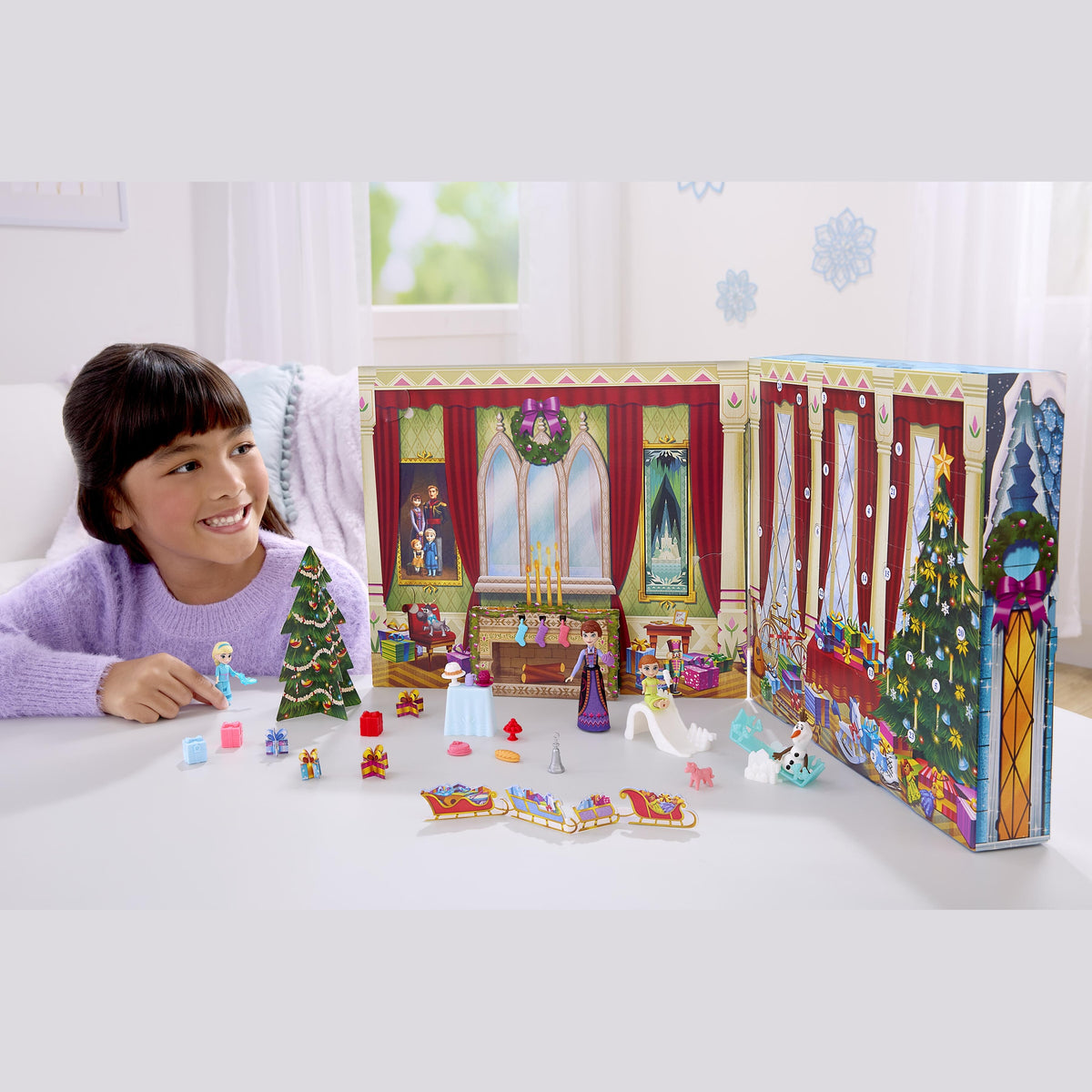 Mattel Disney Frozen Small Doll Advent Calendar with 24 Surprises