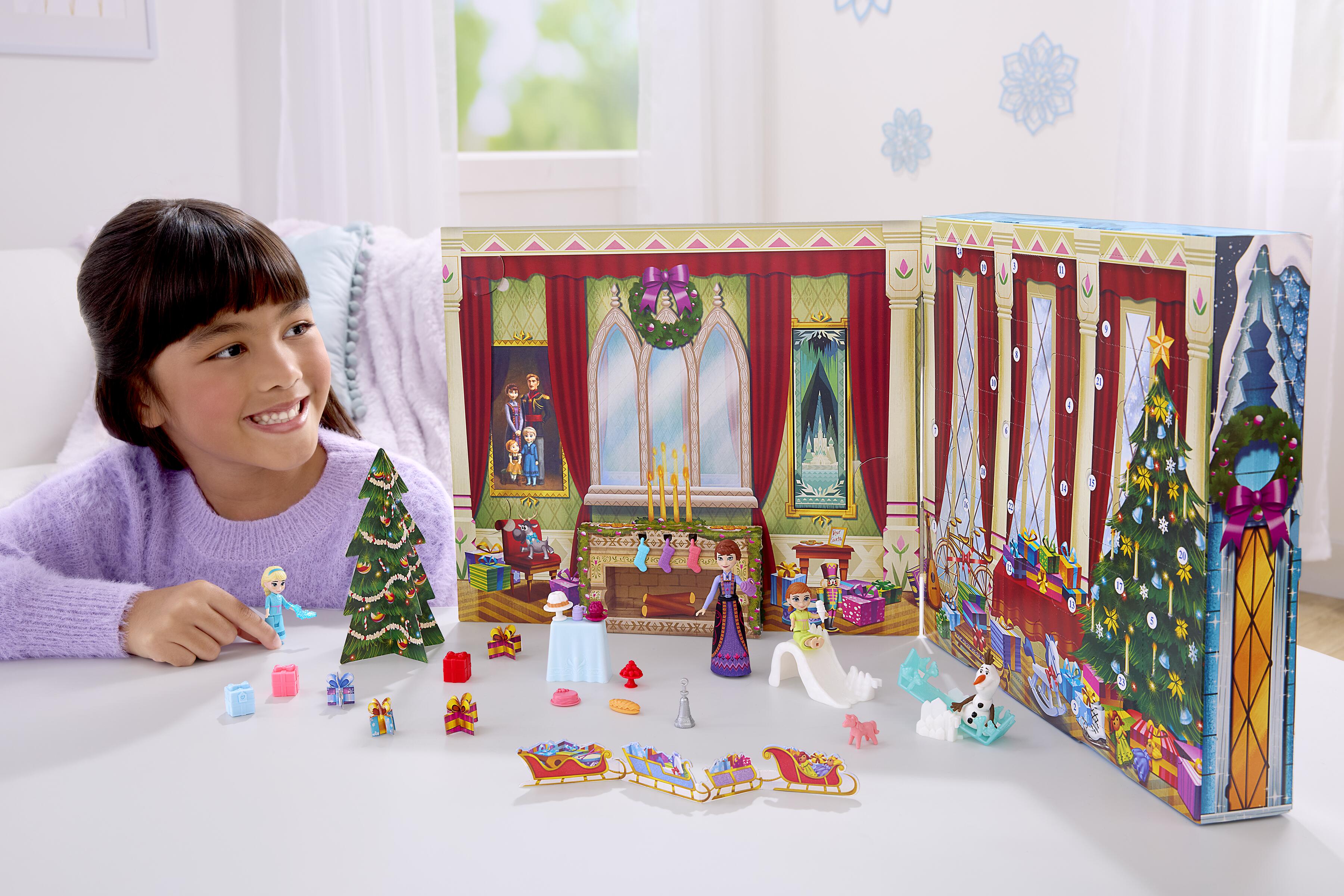 Mattel Disney Frozen Small Doll Advent Calendar with 24 Surprises