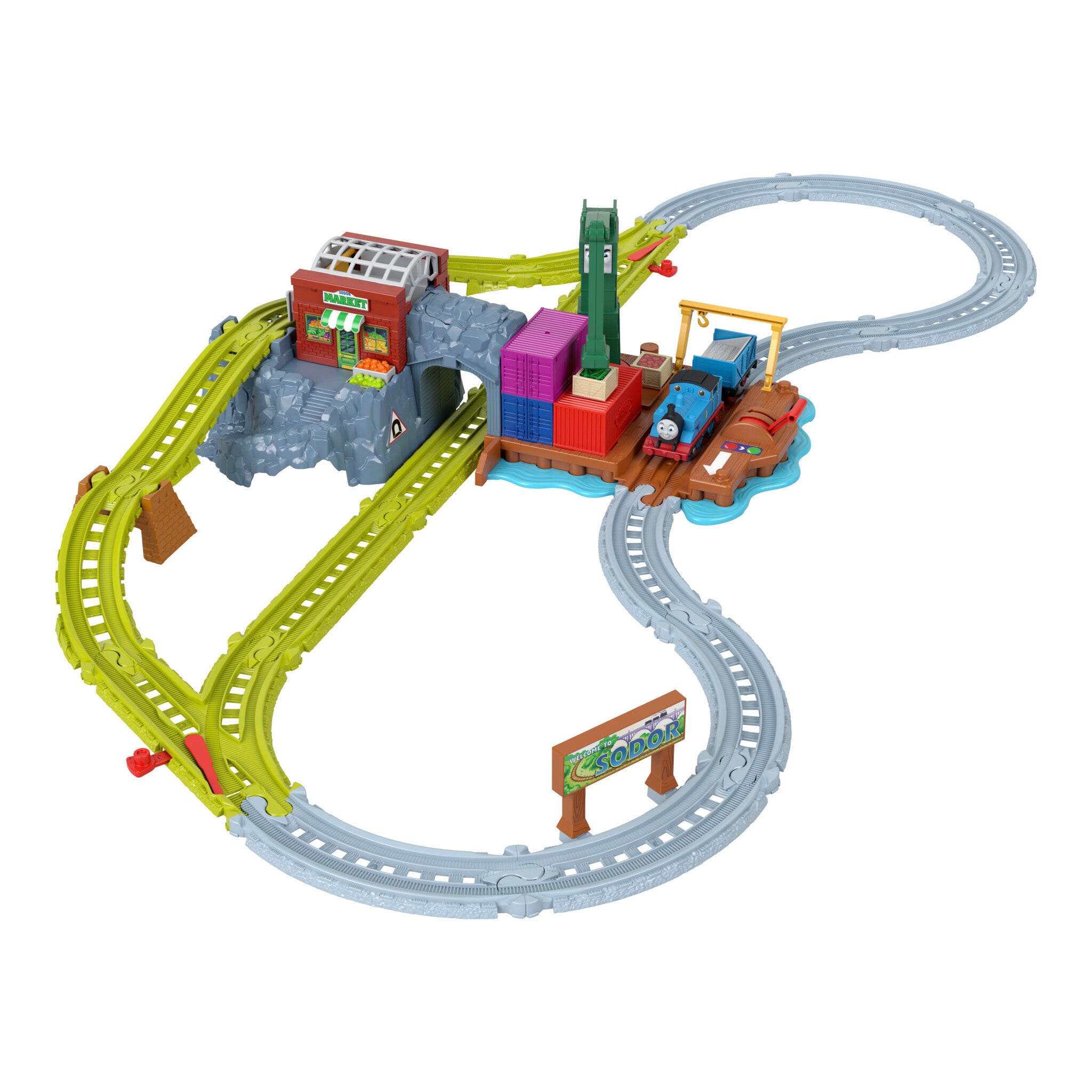 Thomas & Friends Cranky's Dockside Delivery Motorised Train Set
