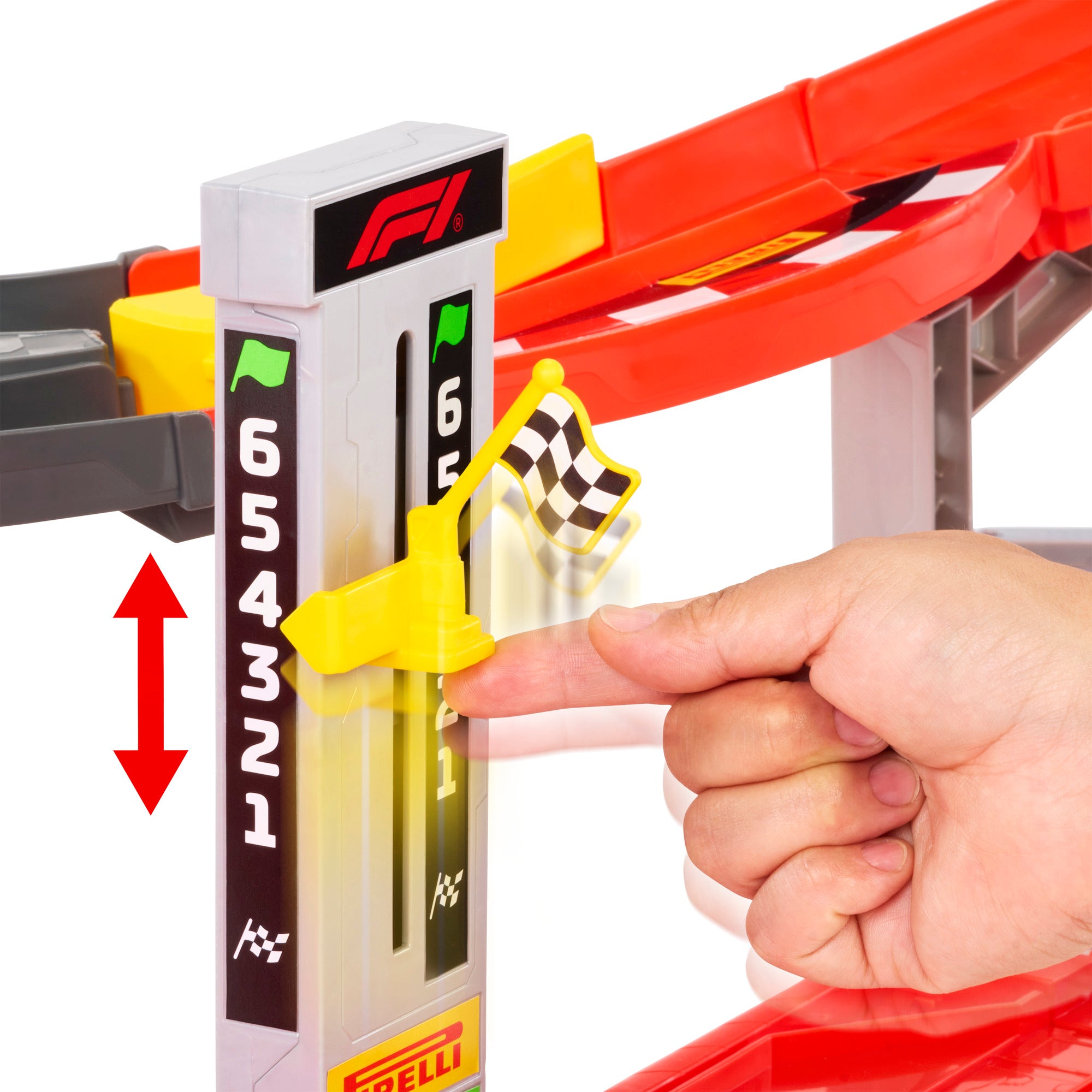 Hot Wheels Formula 1 Downhill Circuit Race Track Set with 3 Cars