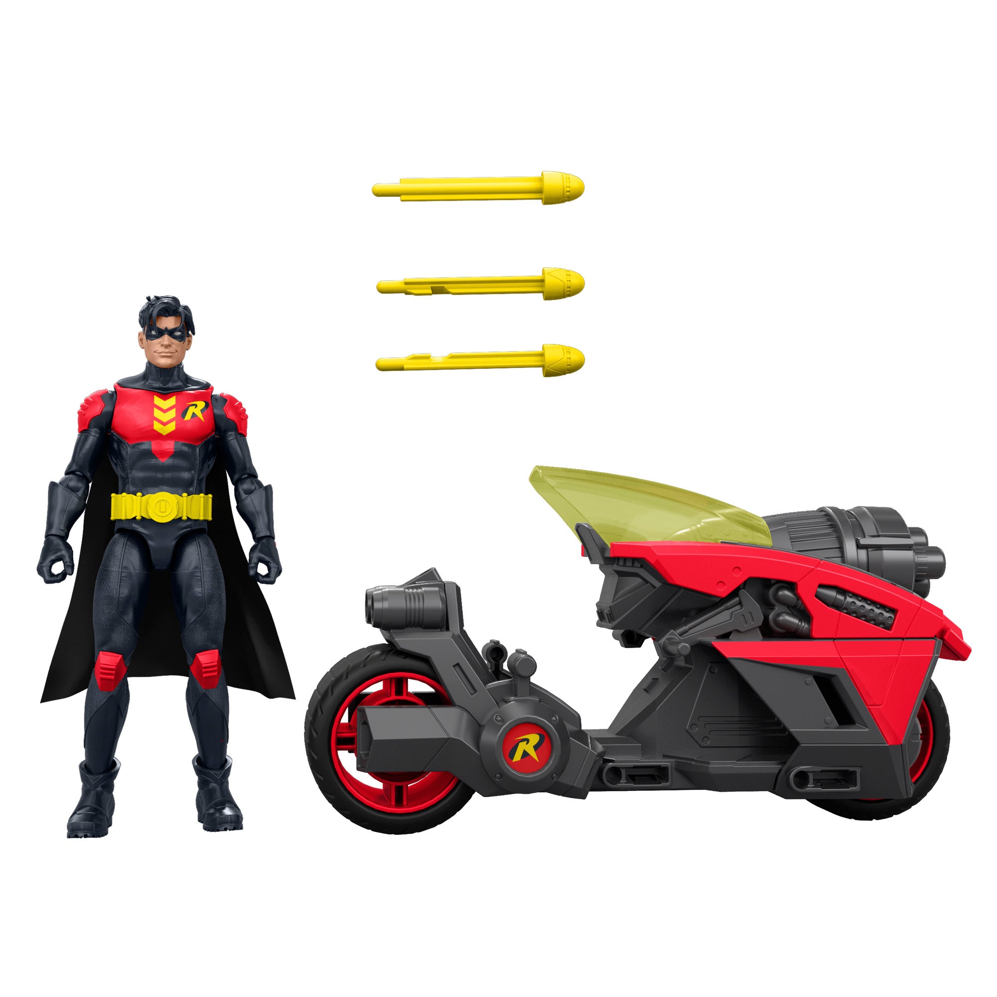 Mattel DC Robin 6.5-Inch Action Figure and Robin Cycle Vehicle