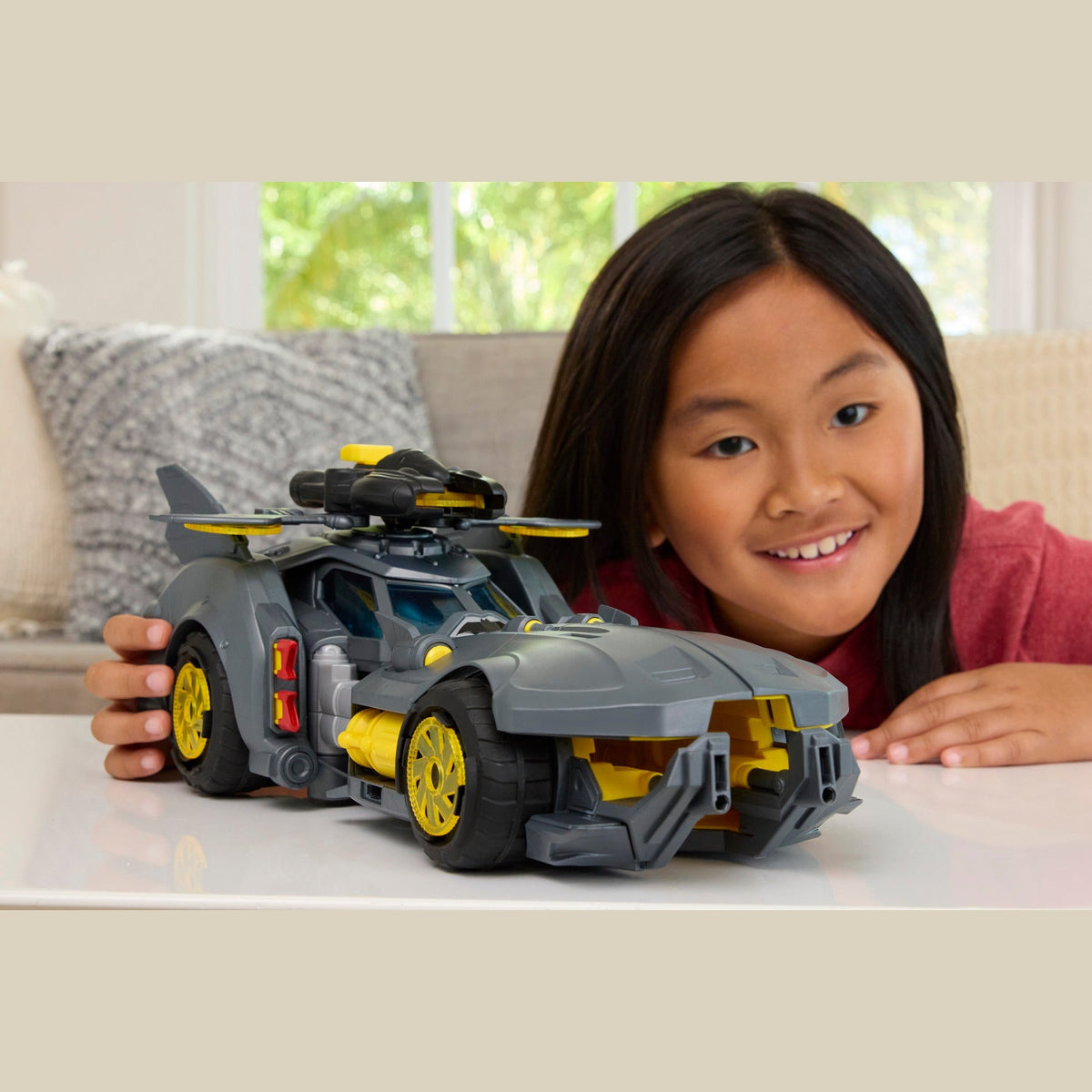 Mattel DC Premier Batmobile Vehicle with Bat-Drone