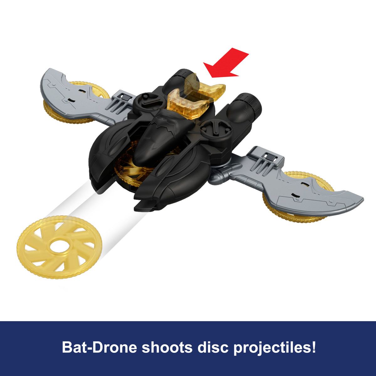 Mattel DC Premier Batmobile Vehicle with Bat-Drone