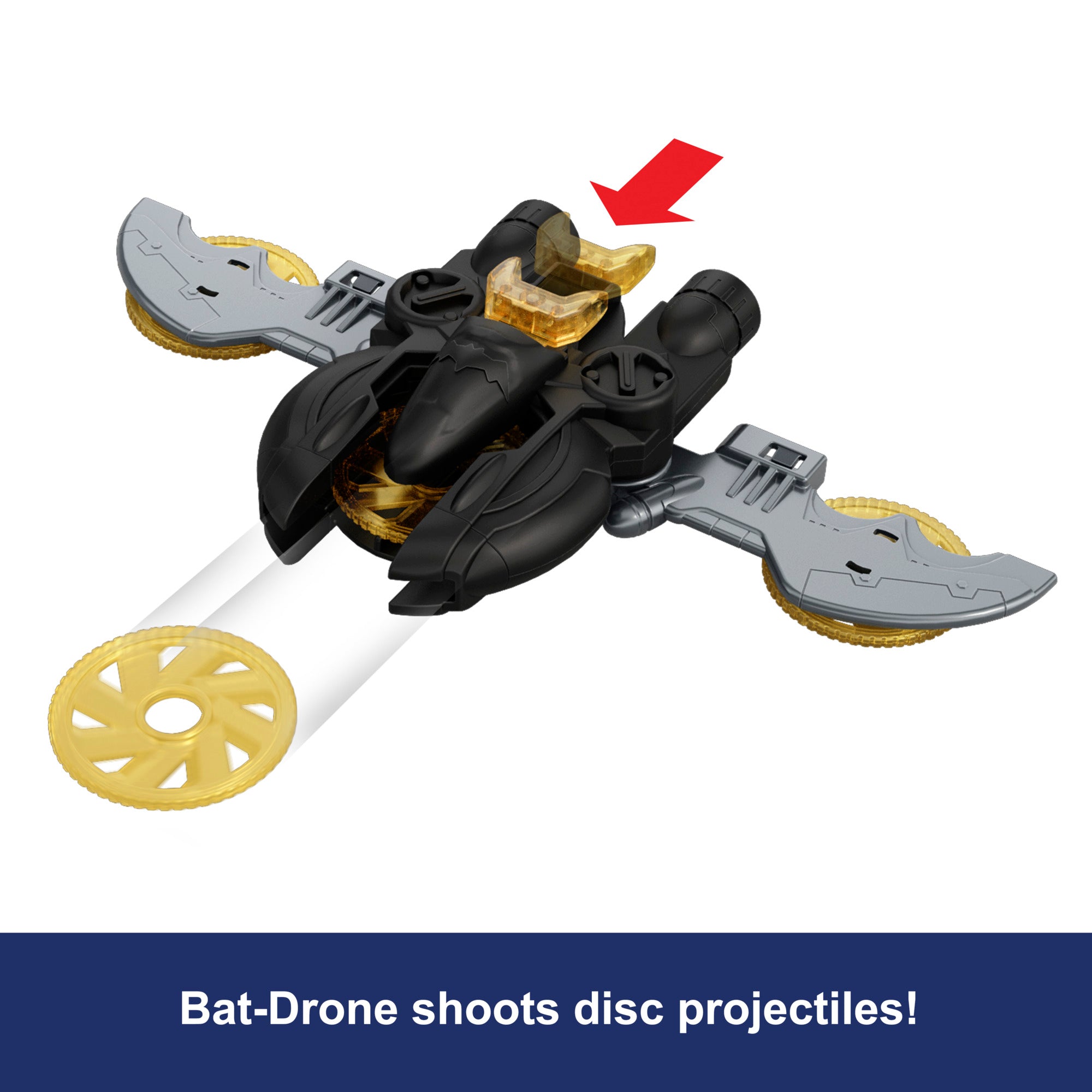 Mattel DC Premier Batmobile Vehicle with Bat-Drone