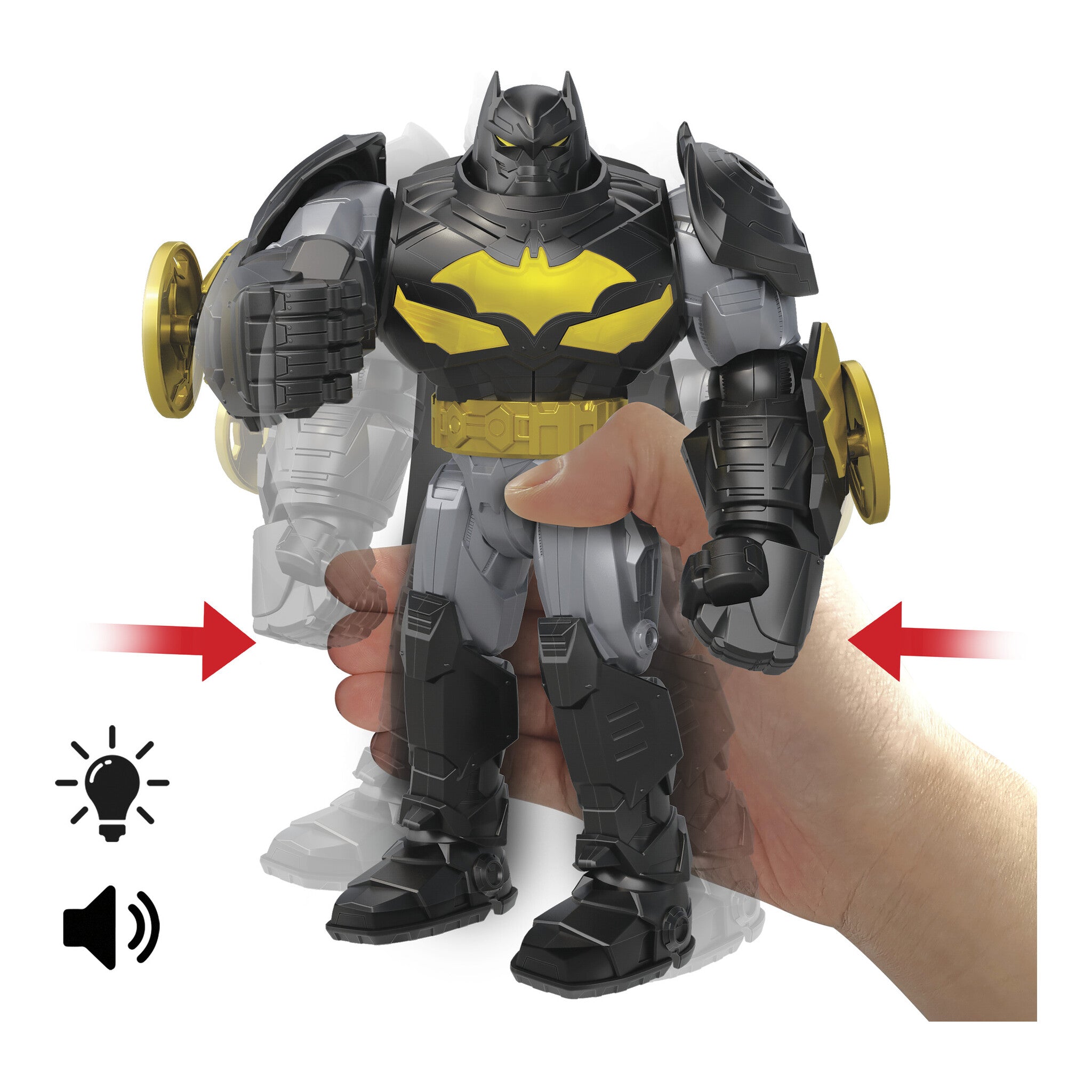 Mattel DC Mech Suit Batman Action Figure with Lights and Sounds