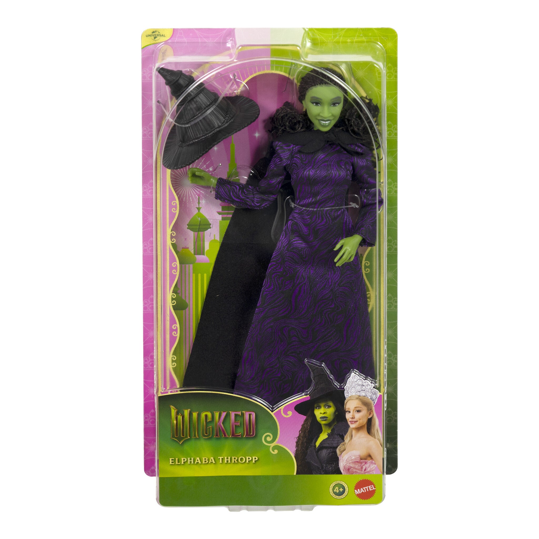 Mattel Wicked Elphaba Thropp Fashion Doll with Removable Outfit