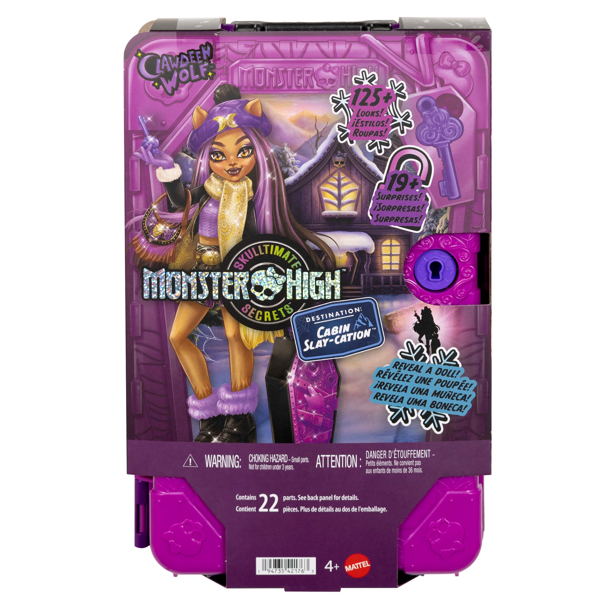 Monster High Skulltimate Secrets Cabin Slay-Cation Clawdeen Wolf Doll and Accessories