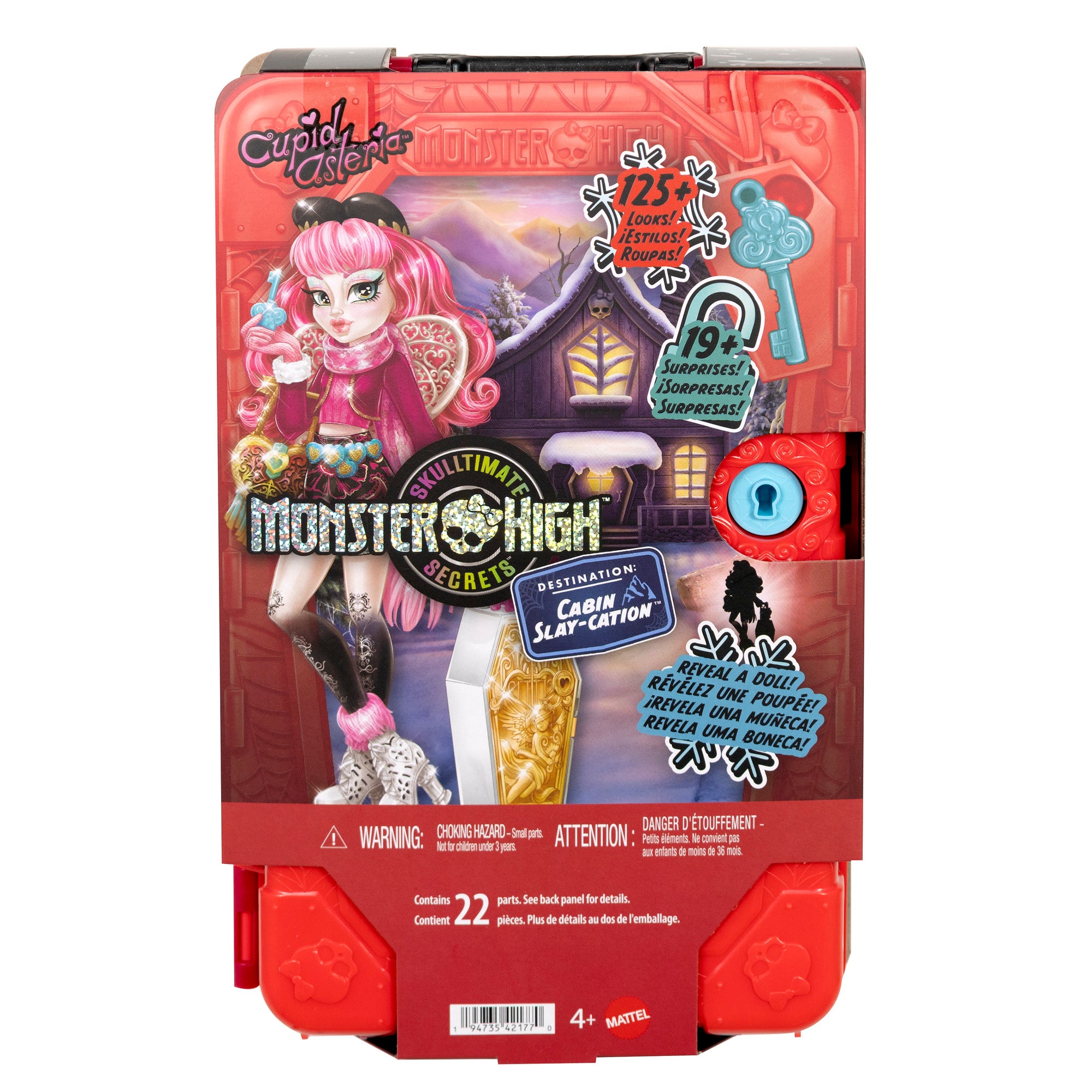 Monster High Skulltimate Secrets Cabin Slay-Cation Cupid Asteria Doll & Playset