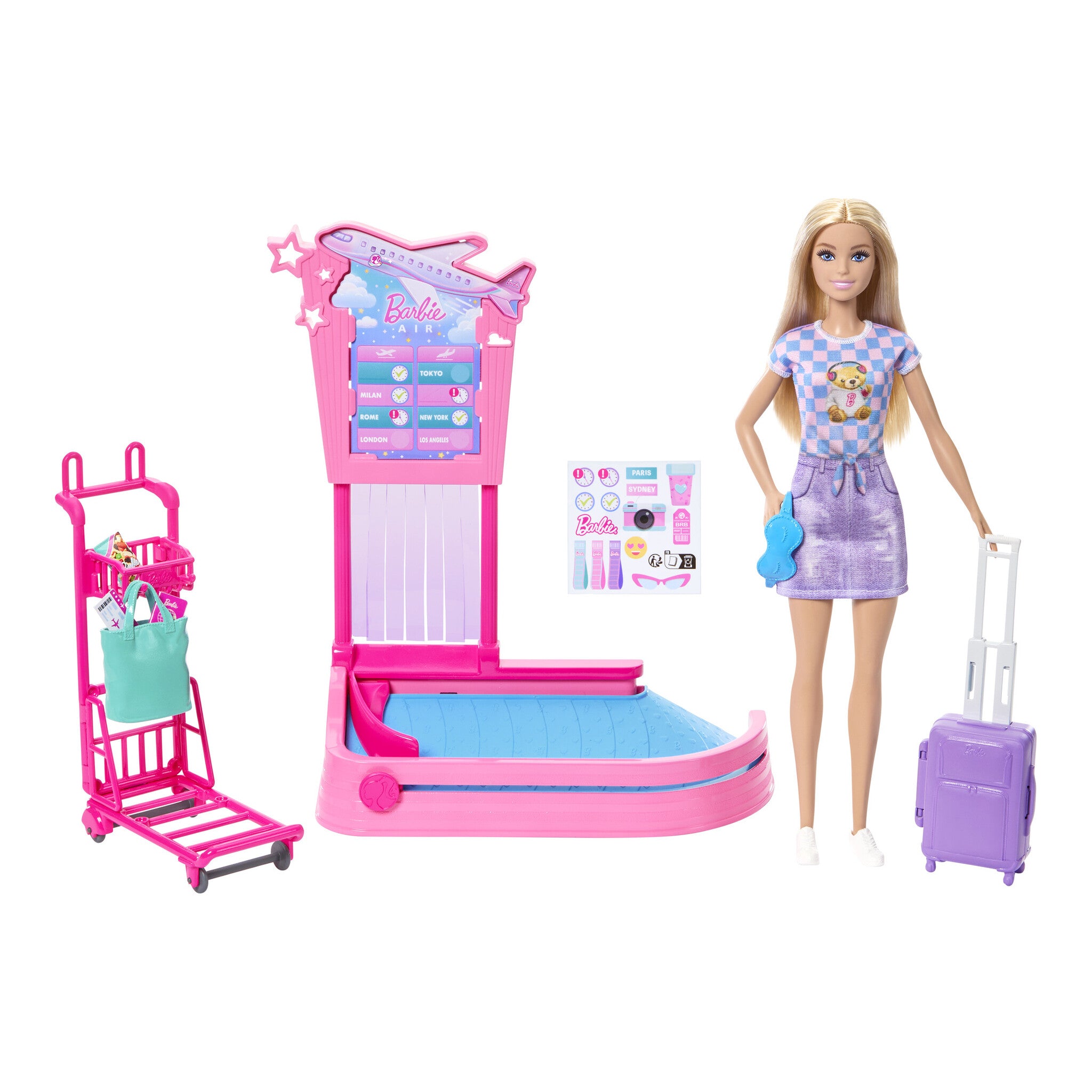 Barbie Malibu Limitless Adventure Baggage Claim Playset