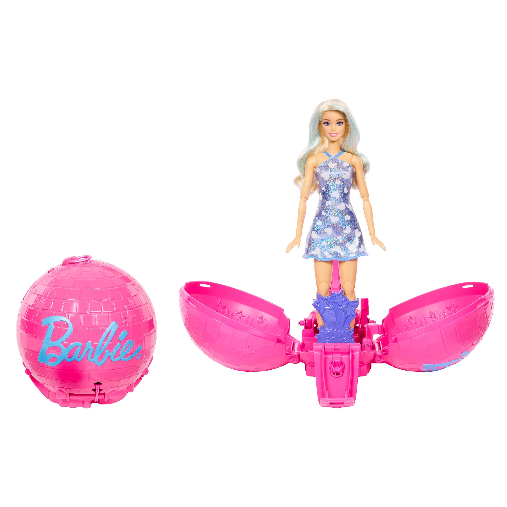 Barbie Roll and Reveal Careers Burst Ball Pop Star Doll & Accessories