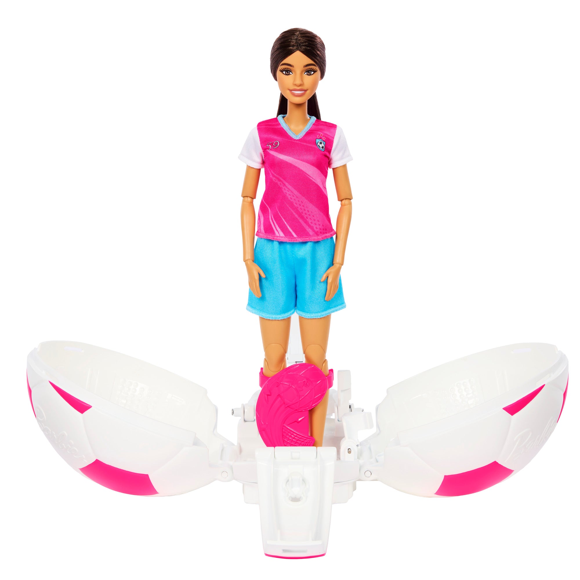 Barbie Team Barbie Roll & Reveal Soccer Player Doll and Accessories