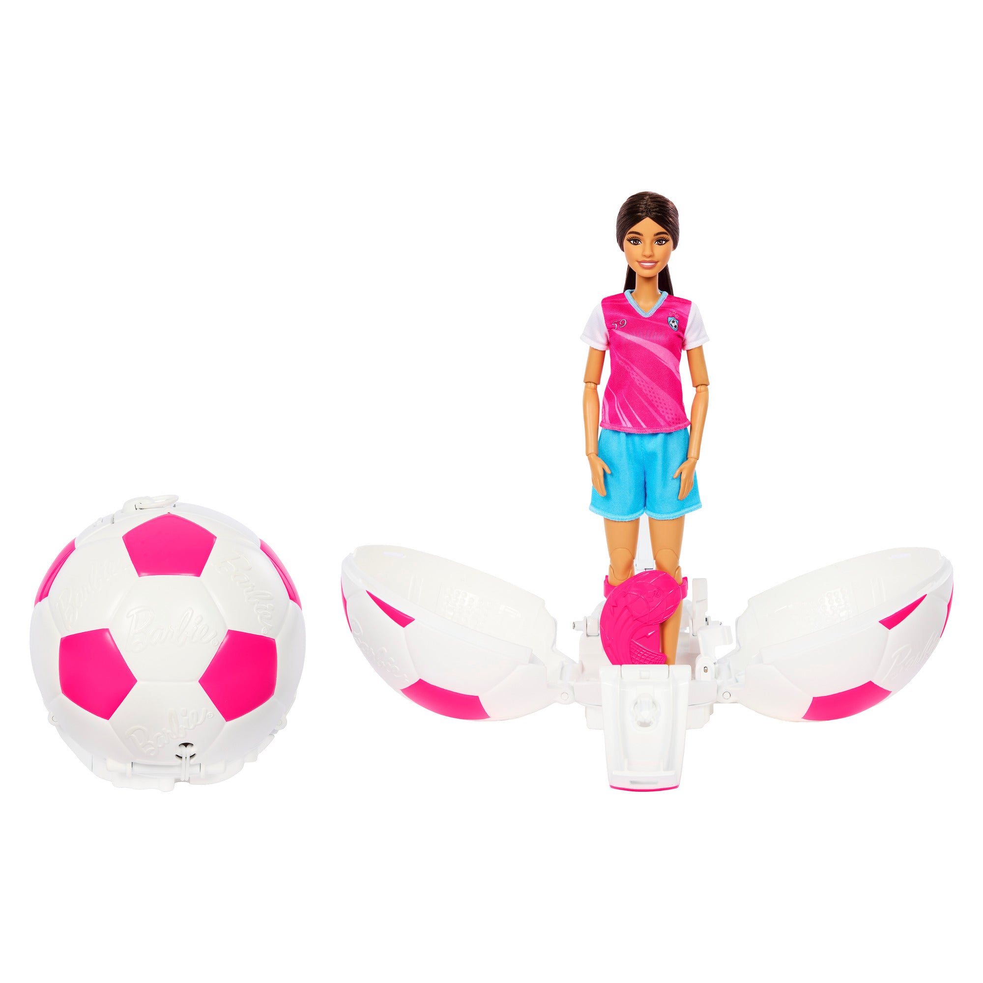 Barbie Team Barbie Roll & Reveal Soccer Player Doll and Accessories