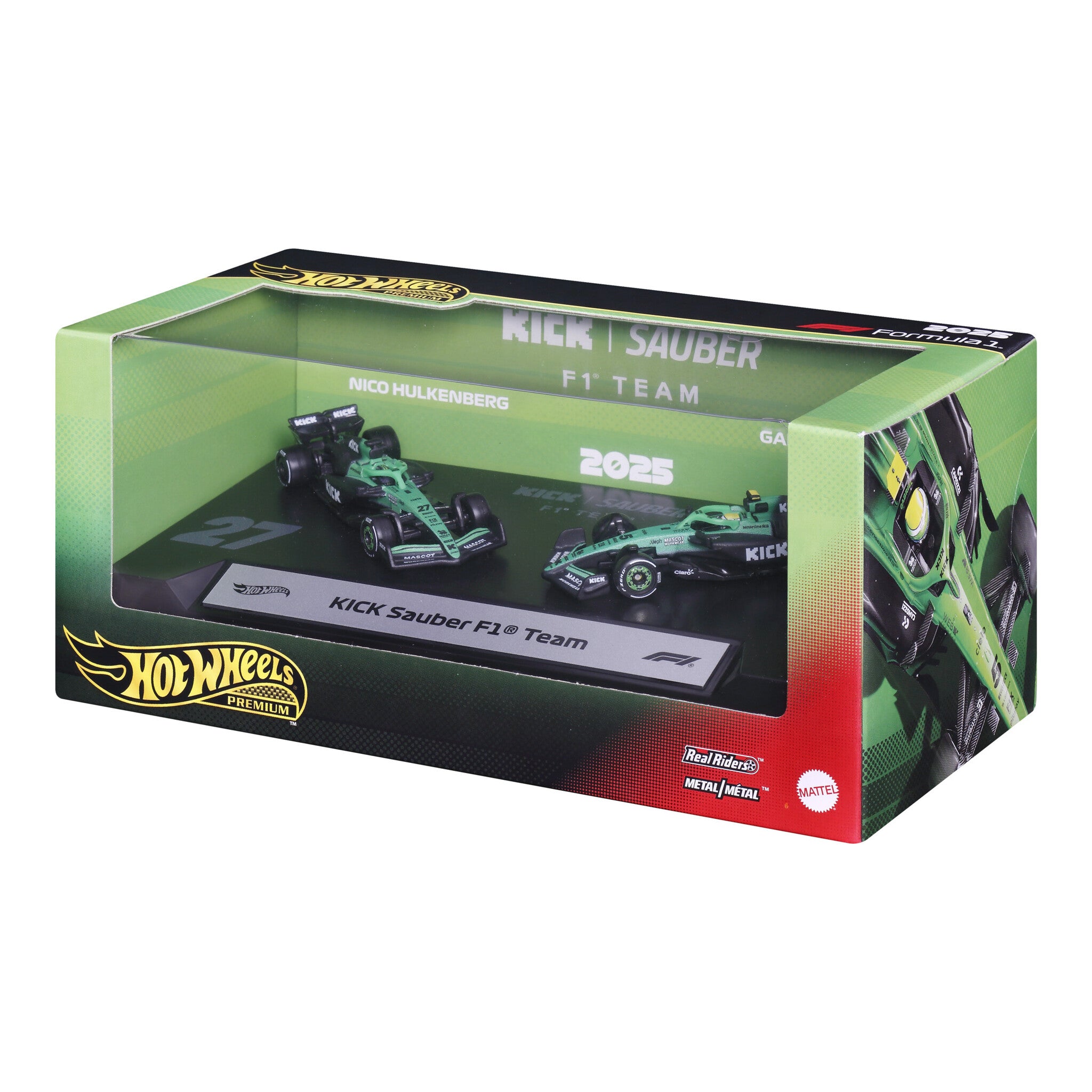 Hot Wheels Premium Formula 1 KICK Sauber F1 Team 2-Pack