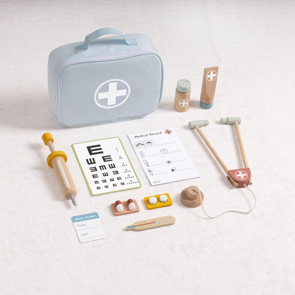 Tooky Toy Little Doctor Wooden Medical Role-Play Set