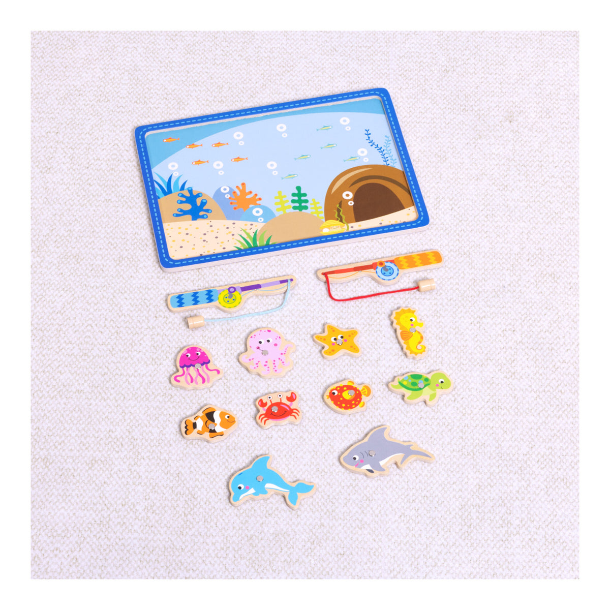 Tooky Toy Wooden Fishing Game