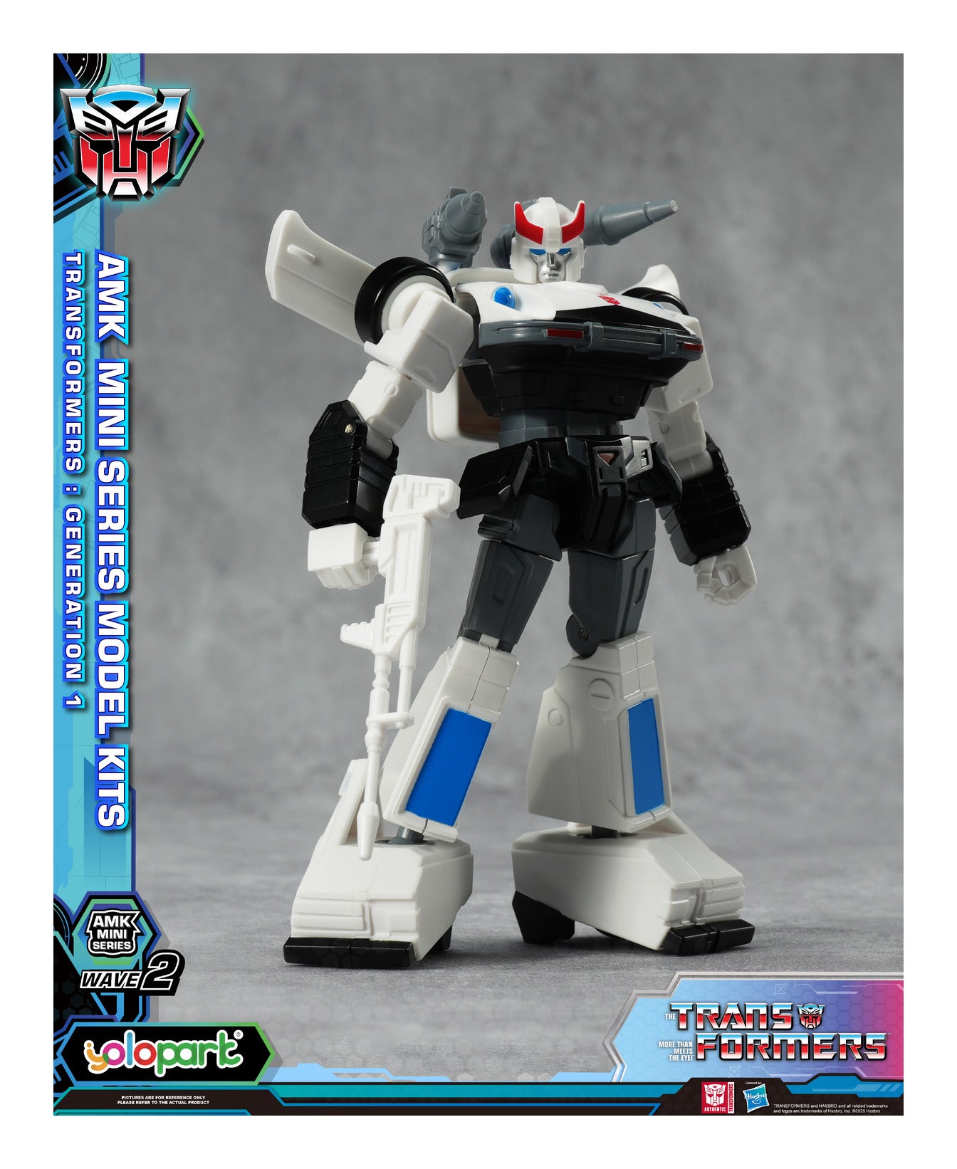 YOLOPARK Transformers G1 AMK Mini Series Wave 2 Prowl Model Kit 11cm