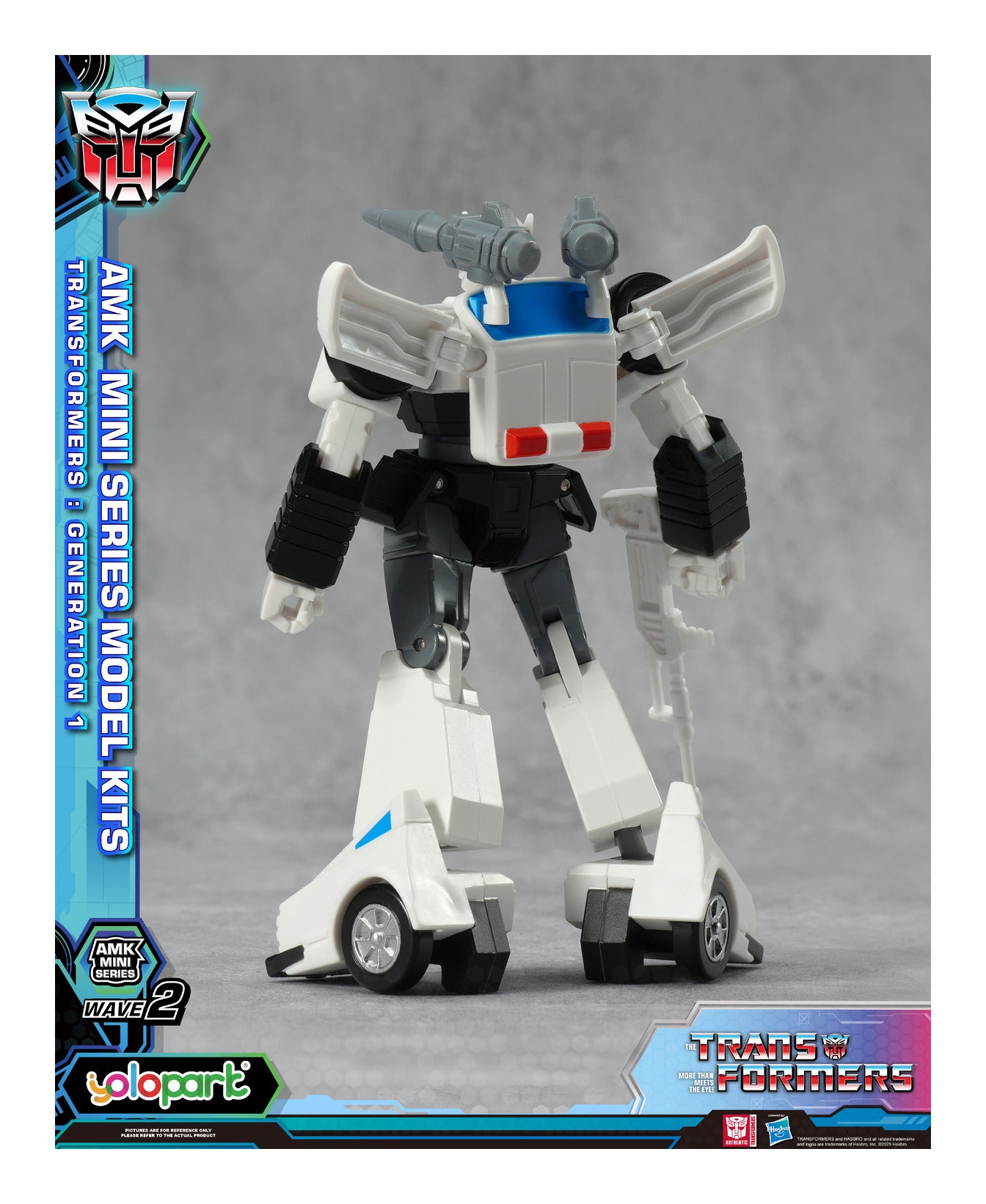 YOLOPARK Transformers G1 AMK Mini Series Wave 2 Prowl Model Kit 11cm