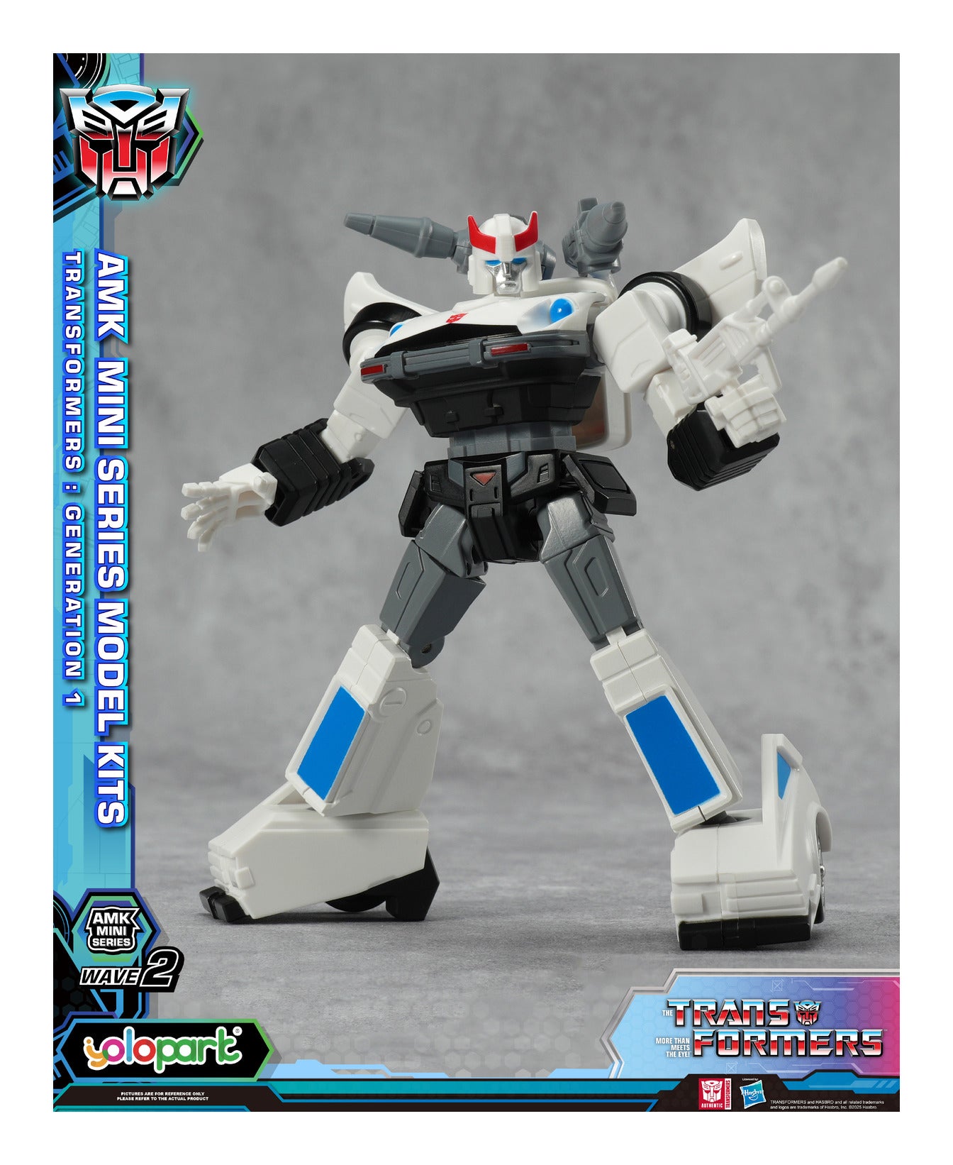 YOLOPARK Transformers G1 AMK Mini Series Wave 2 Prowl Model Kit 11cm