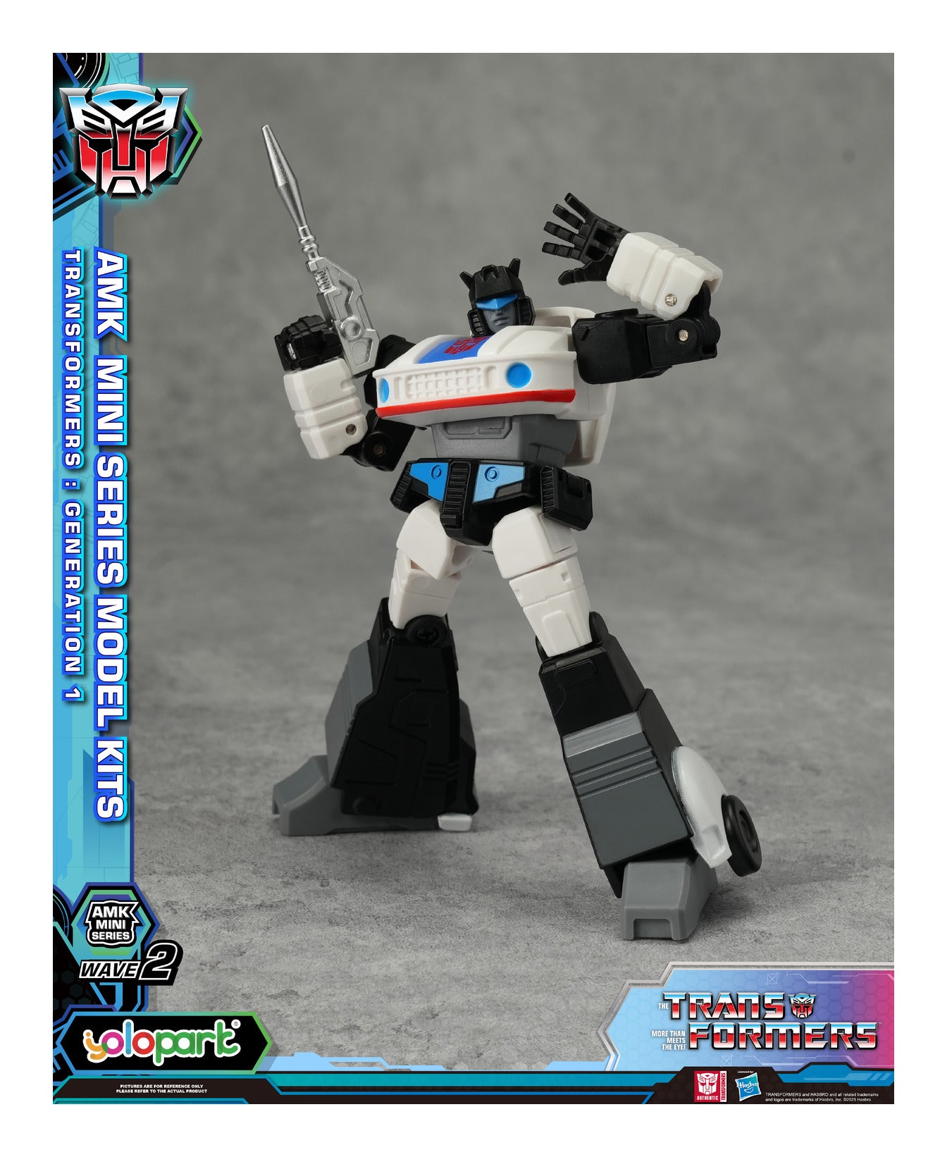 YOLOPARK Transformers G1 AMK Mini Series Wave 2 Prowl Model Kit 11cm
