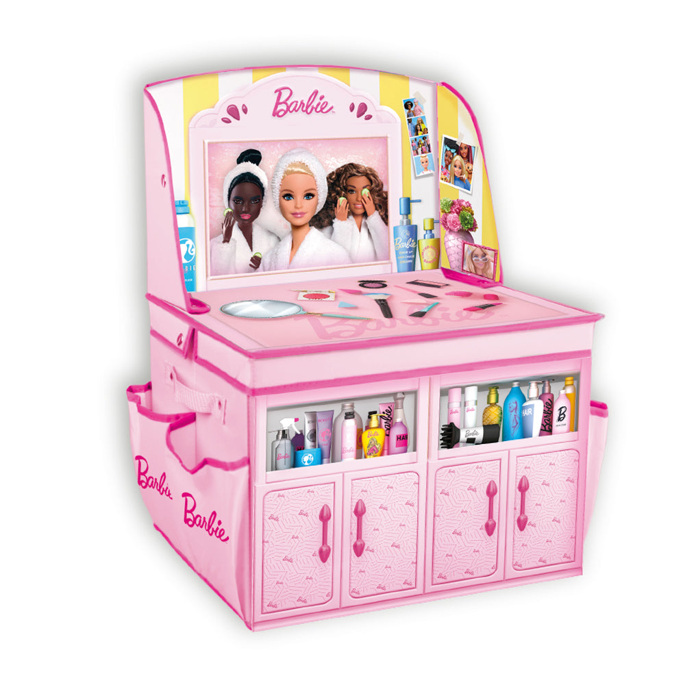 Barbie 2-in-1 Foldable Role-Play Vanity Storage Chest