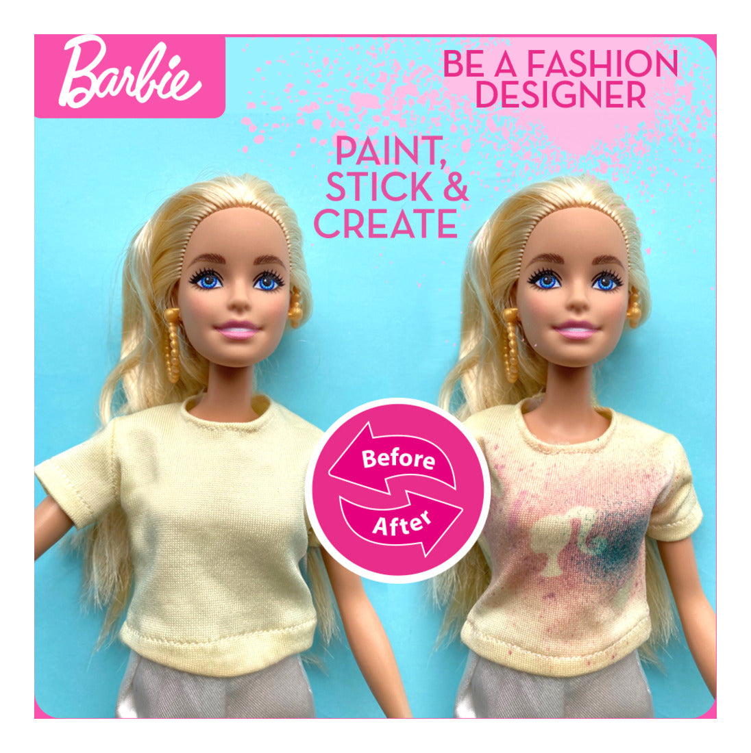 Barbie DIY Airbrush Studio Colour Splash Look Fashion Kit