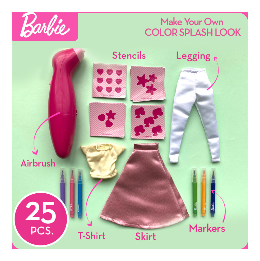 Barbie DIY Airbrush Studio Colour Splash Look Fashion Kit