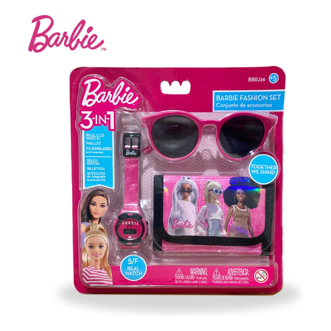 Barbie 3-in-1 Fashion Gift Set with Watch, Sunglasses & Wallet