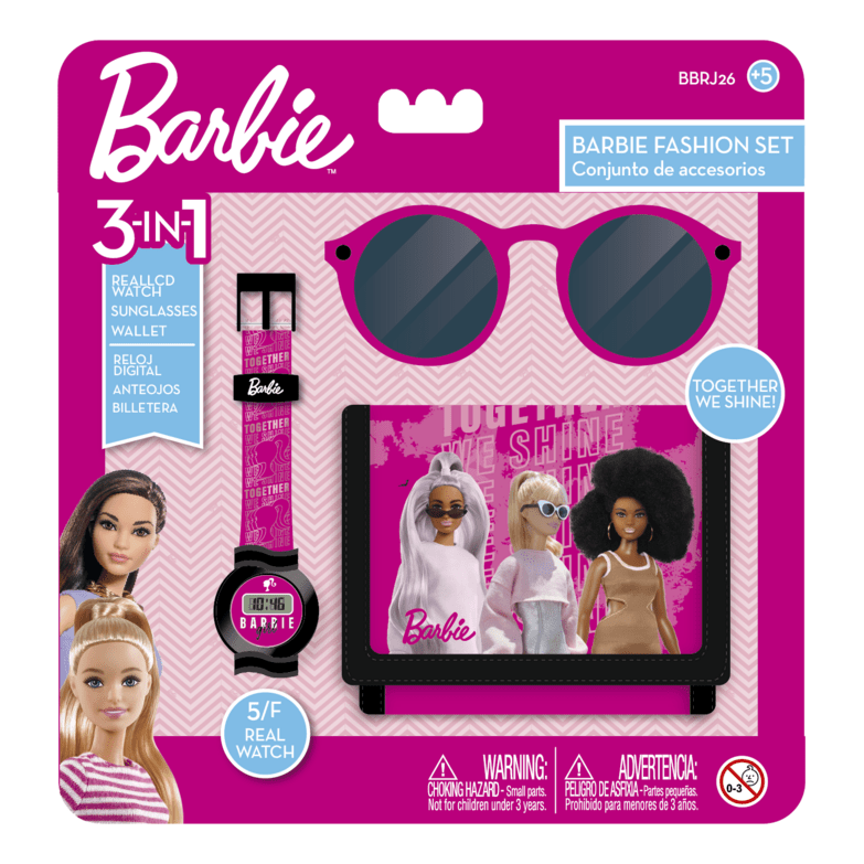 Barbie 3-in-1 Fashion Gift Set with Watch, Sunglasses & Wallet