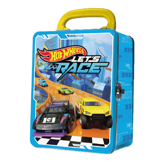 Hot Wheels Blue Tin Car Storage Case for 18 Cars