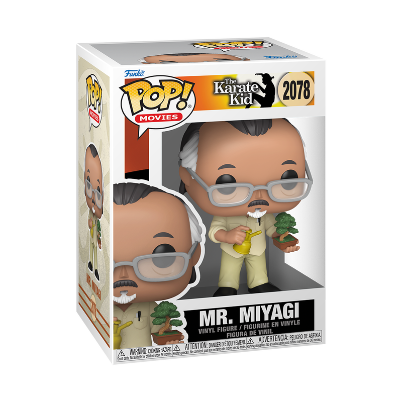 Funko Pop! Movies The Karate Kid Mr. Miyagi with Bonsai Tree Vinyl Figure #2078