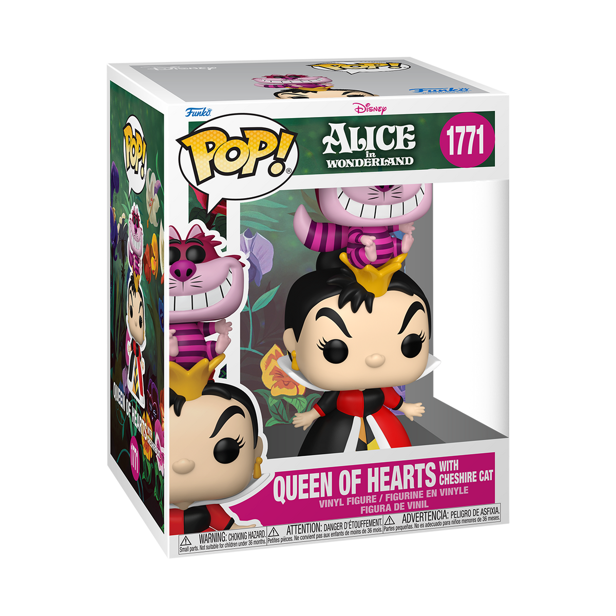 Funko Pop! Premium Disney Alice in Wonderland Queen of Hearts with Cheshire Cat Vinyl Figure #1771