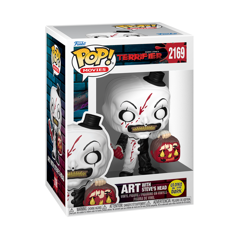 Funko Pop! Movies Terrifier Art with Steve's Head Glow-in-the-Dark Vinyl Figure #2169