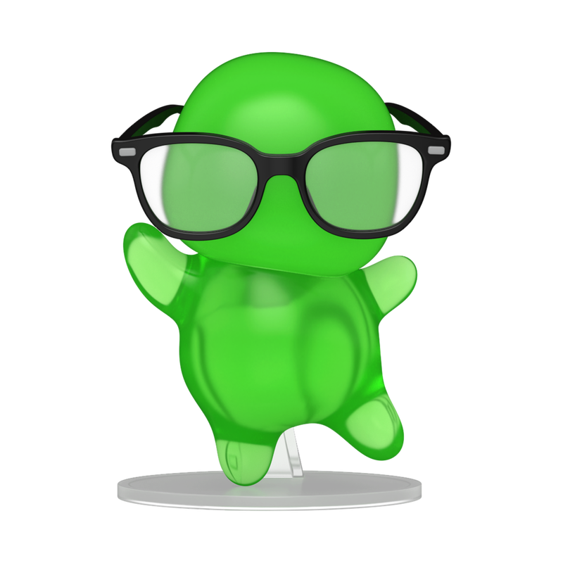 Funko Pop! Disney Flubber with Glasses Translucent Vinyl Figure
