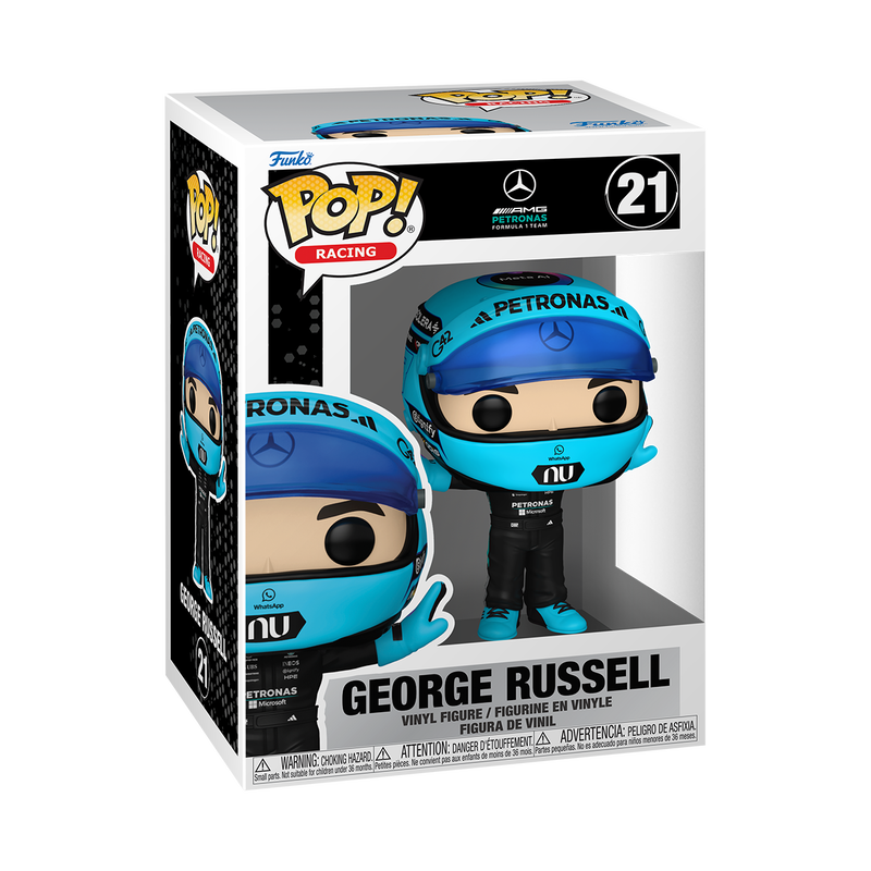 Funko Pop! Racing Mercedes-AMG Petronas George Russell (T-Pose) Vinyl Figure