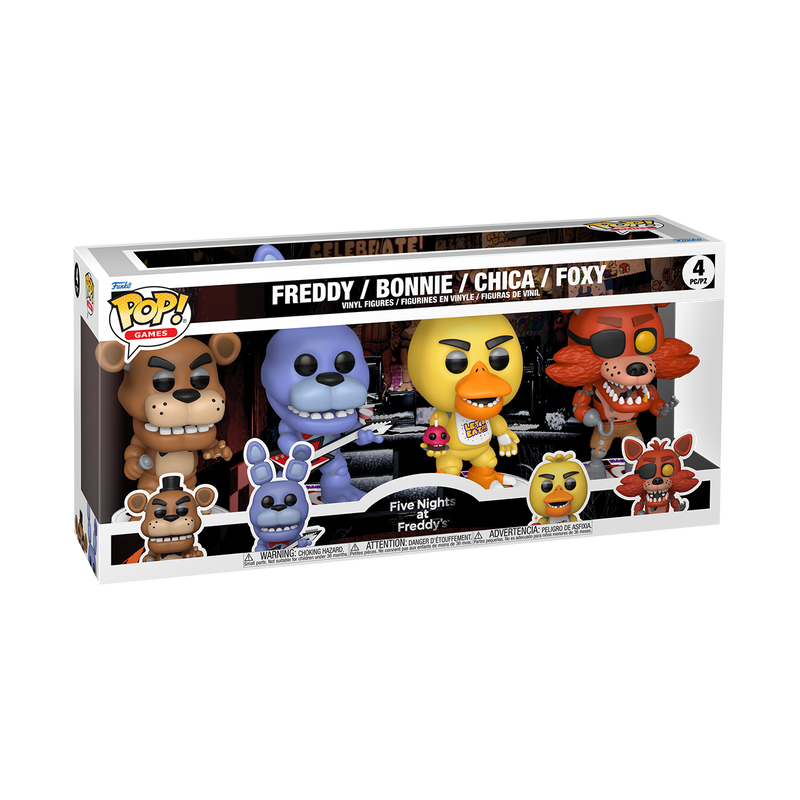 Funko Pop! Games Five Nights at Freddy's Freddy, Bonnie, Chica & Foxy 4-Pack