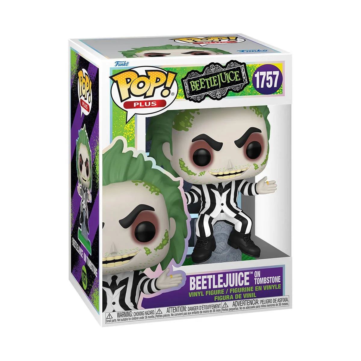 Funko Pop! Vinyl Plus Beetlejuice on Tombstone (Glow)