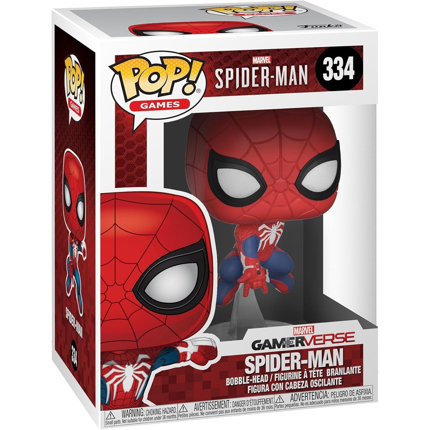 Funko Pop! Games Marvel Spider-Man Swinging Vinyl Figure #334