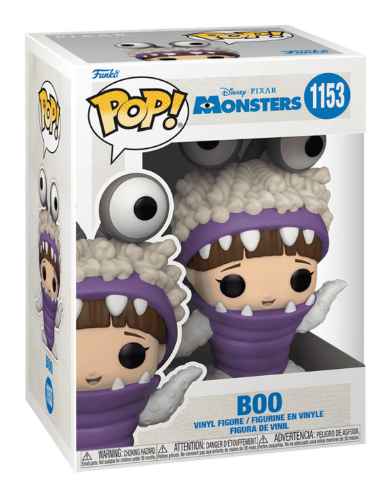 Funko Pop! Disney Pixar Monsters, Inc. 20th Anniversary Boo with Hood Up Vinyl Figure 1153