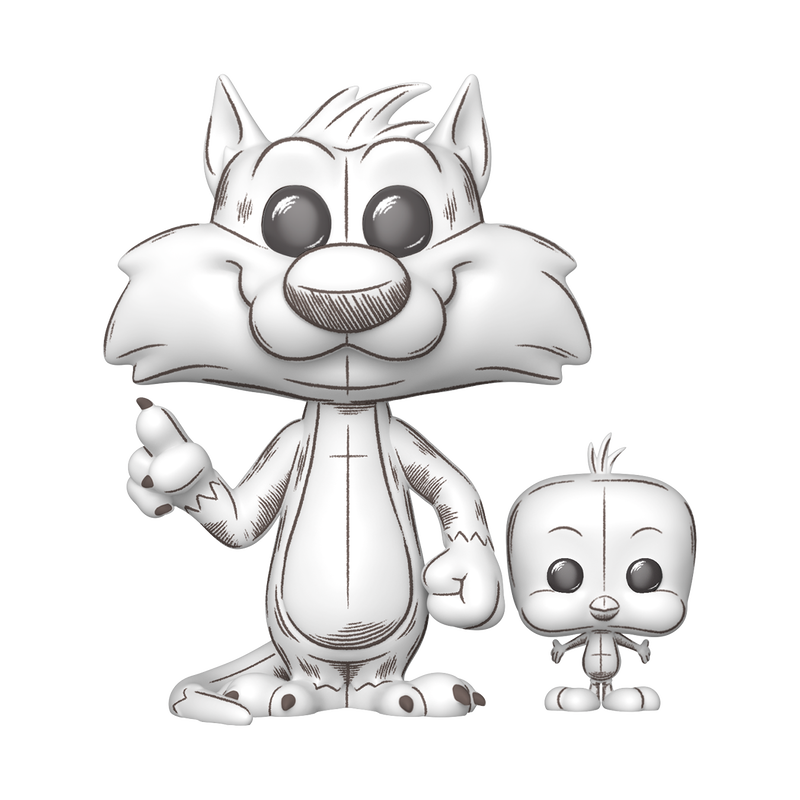 Funko Pop! & Buddy Looney Tunes Sylvester & Tweety Sketched Deco
