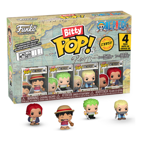 Funko Bitty POP! One Piece Luffy 4-Pack Vinyl Figures