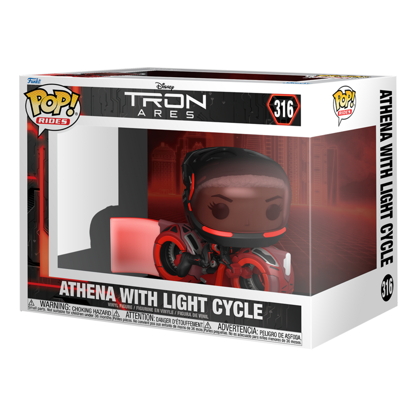 Funko Pop! Ride Disney TRON: Ares Athena with Light Cycle #316
