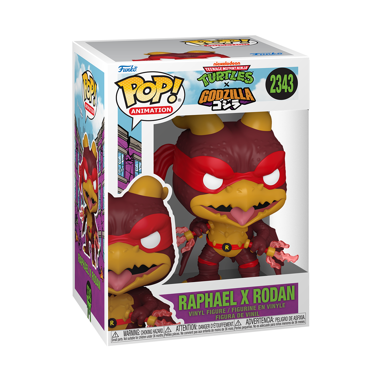 Funko Pop! Animation Teenage Mutant Ninja Turtles x Godzilla Raphael x Rodan #2343
