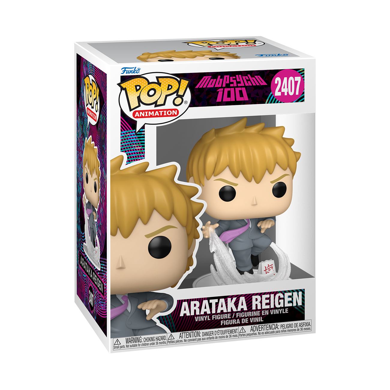 Funko Pop! Animation Mob Psycho 100 Arataka Reigen #2407 Vinyl Figure