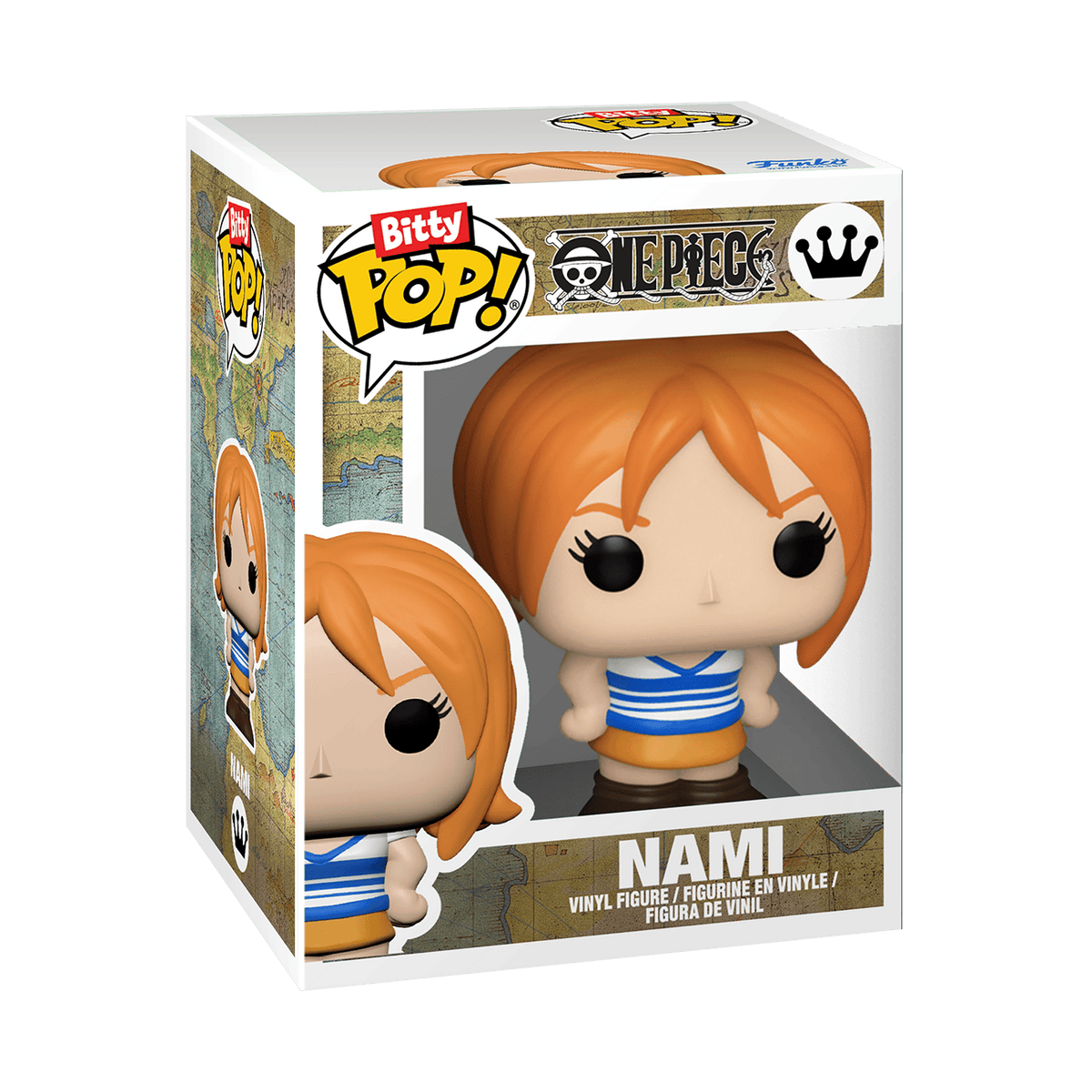 Funko Bitty POP! One Piece Going Merry Display Shelf with Nami and Roronoa Zoro 889698929646