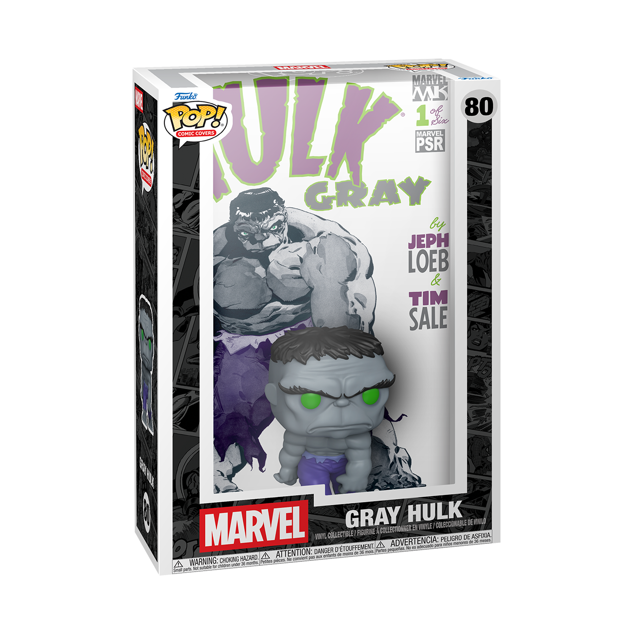 Funko Pop! Marvel Comic Cover Grey Hulk #80 Vinyl Figure